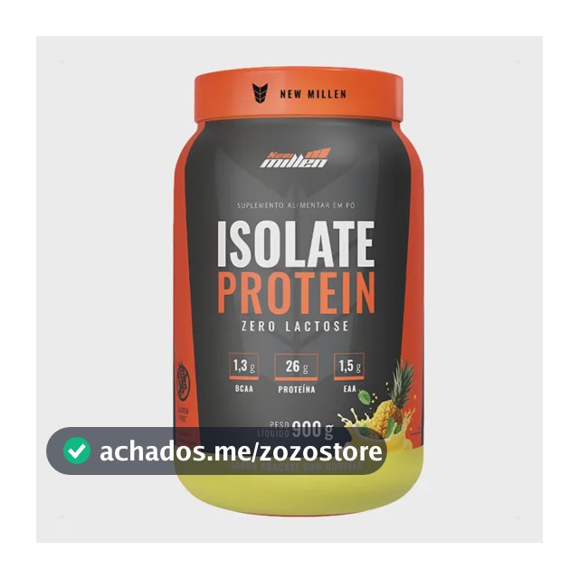 Isolate Protein Proteína Isolada 900g New Milen Zero Lactose