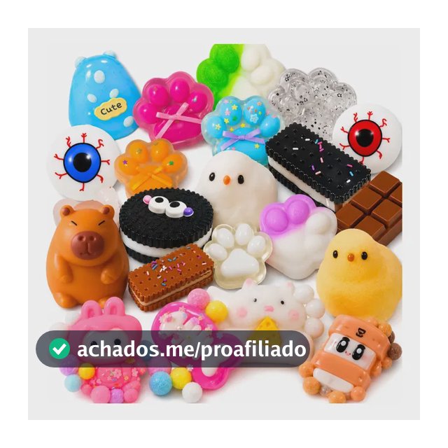 Kit 3 Squishy Alívio Estresse Apertar Antistress Tiktok Taba Menina