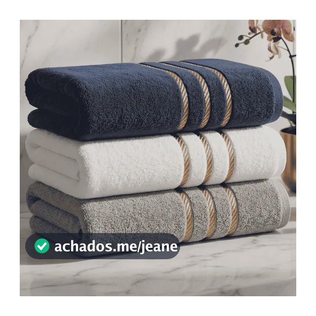 Kit 3 Toalha De Banho Grande Felpuda Macia Premium Algodão