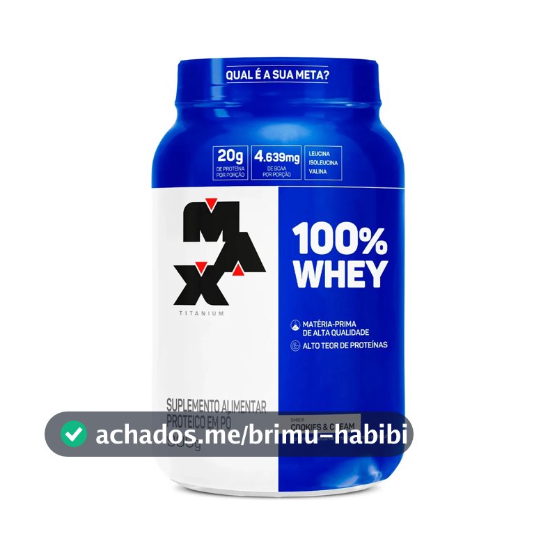100% Whey Protein Concentrado 900g Cookies & Cream