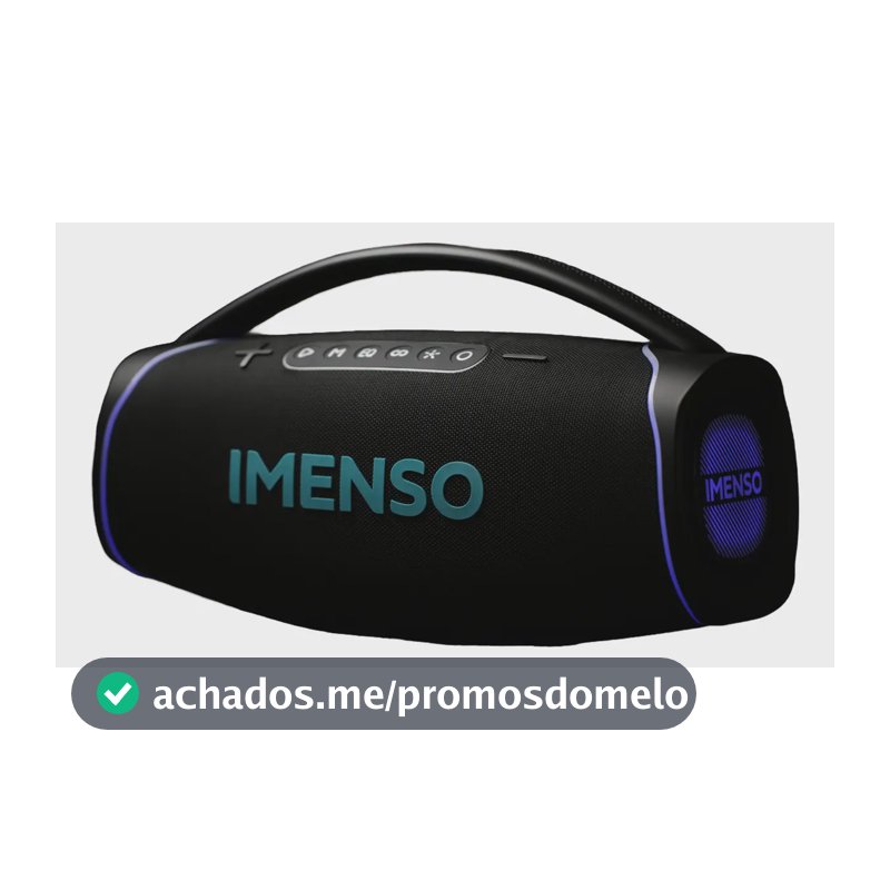 Caixa De Som Imenso X41a 300w Bluetooth Ipx4 Prova D'agua Preto