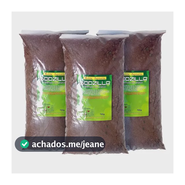 Kit 3 Massas Godzilla Turbinada Atrativo 700g Massa Japonesa Cor Marrom-escuro