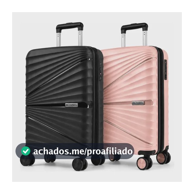 Kit Mala Viagem Bordo Avião 10kg Rodinhas 360° Férias Casal