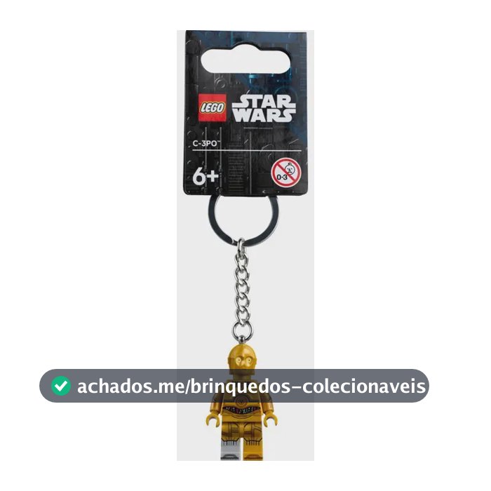 Chaveiro Lego Star Wars C-3po 854313 - 1 peça, 1 peça, 1 C-3po