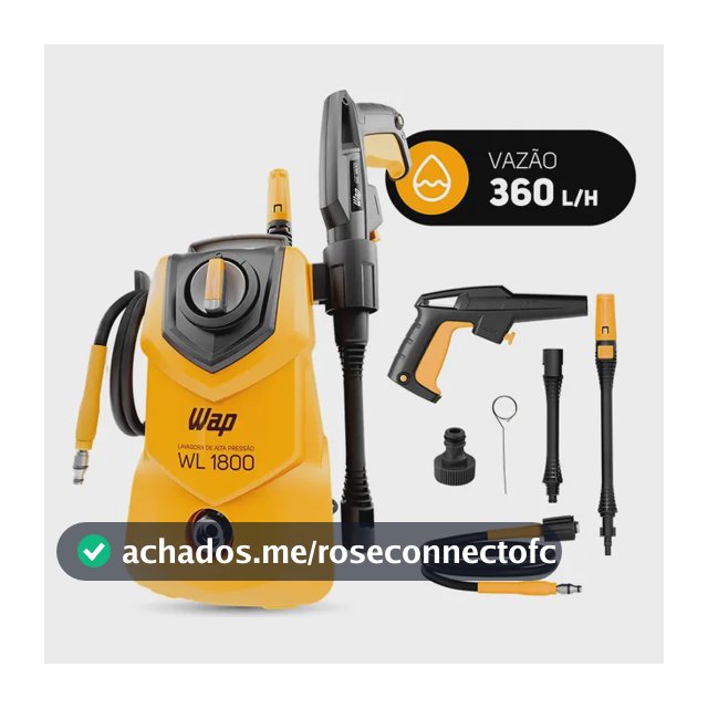 Lavadora de Alta Pressão Compacta WAP WL 1800 1400W 1500PSI 360L/h 220V