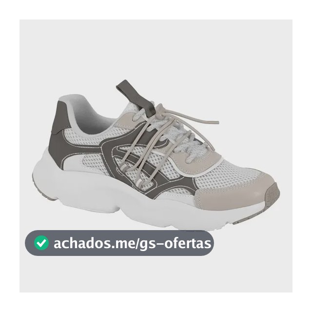 Tênis Vizzano Feminino 1440-111 Branco/cinza Liso 36 Br