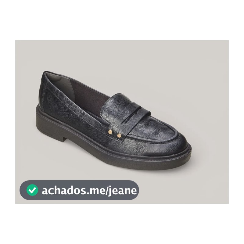 Mocassim Feminino Old Oriental Anacapri Preto Liso 38