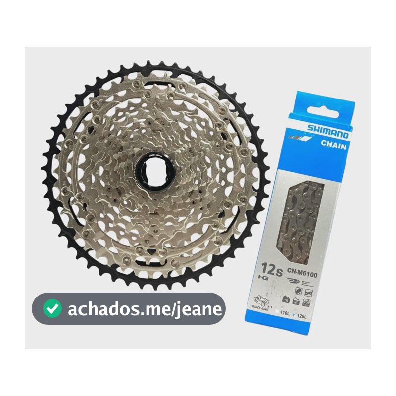 Cassete Shimano Slx M7100 12v Micro Spline 10-51d E Corrente Preto 10 51
