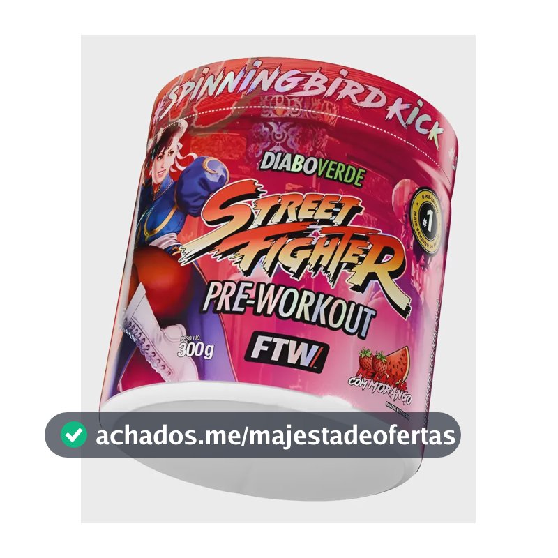 Pré Treino Dv Street Fighter 300g Morango Com Melancia - Ftw Morango Com Melancia