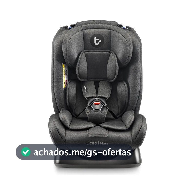 Cadeirinha Infantil Para Carro Mass Litet 0 A 36kg Com 13 Ajustes De Cabeça 4 Reclínios E Cinto 3 Pontos - BB456