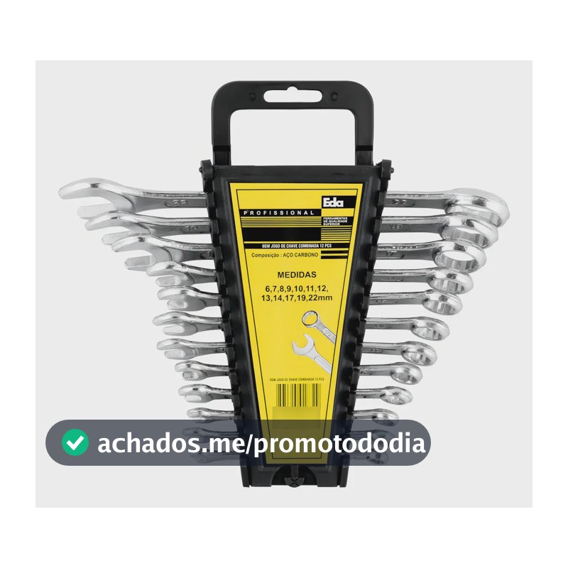 Jogo Chave Combinada Eda 12 Peças 6 A 22mm 0gw Hobby