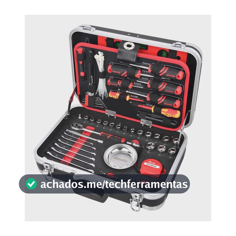 Jogo Kit De Ferramentas Com Maleta Resistente 111 Peças (780111) - Onsite