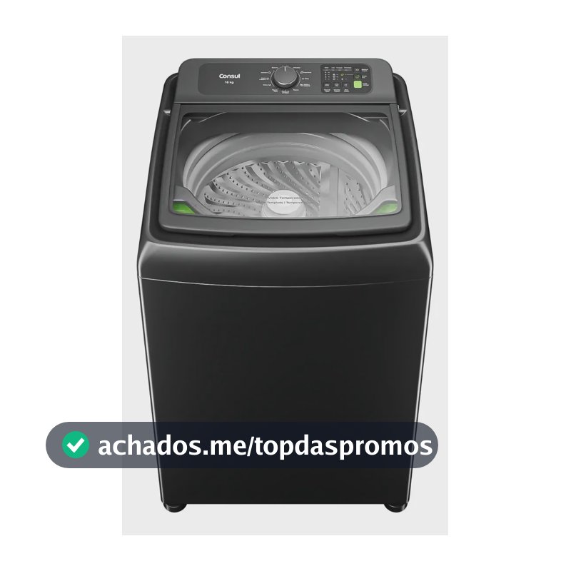 Máquina de Lavar Consul 16Kg Titanium com Modo Eco - CWN16A9