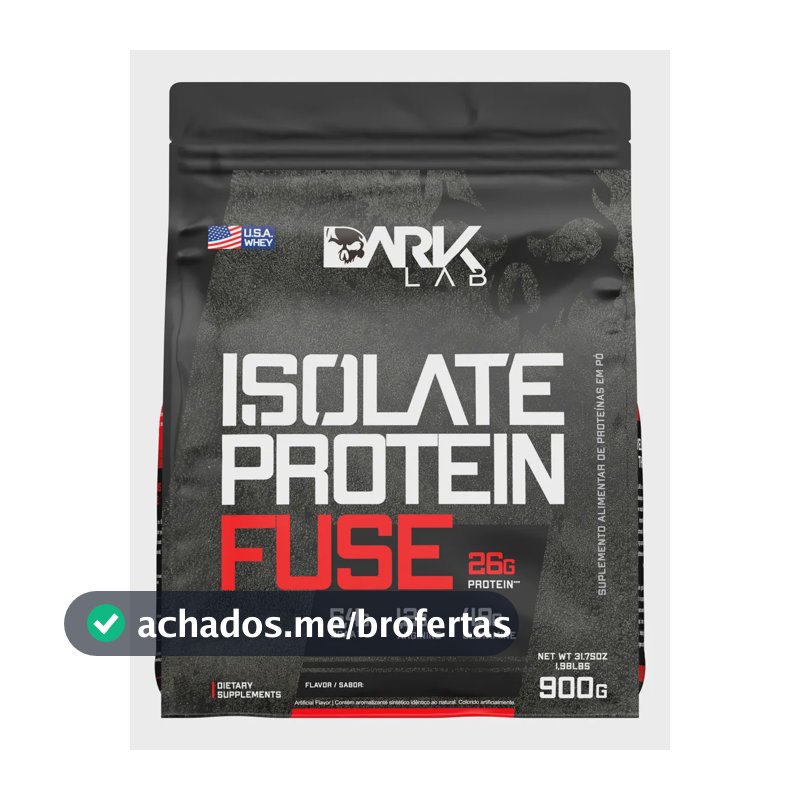 Whey Isolate Protein Fuse 900g Dark Lab Sabor Chocolate