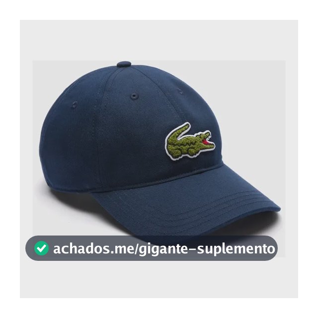 Boné Lacoste Big Croc Em Promoção Original
