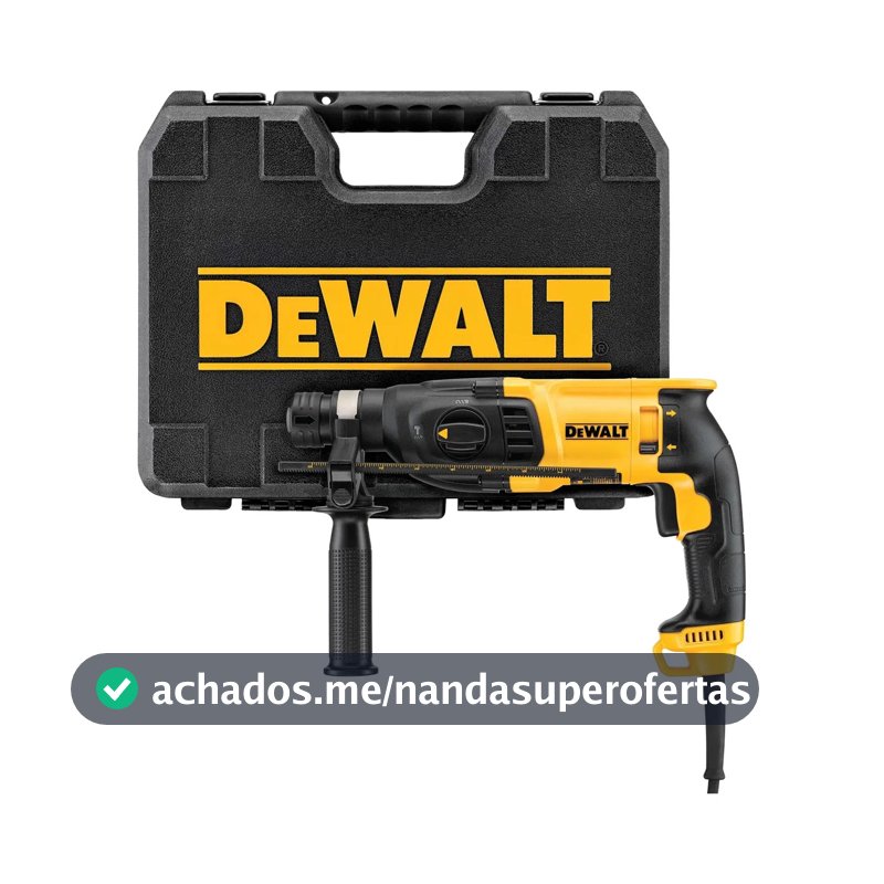 Martelete Perfurador Rompedor DeWalt D25133K-B2 SDS Plus 800W 220V