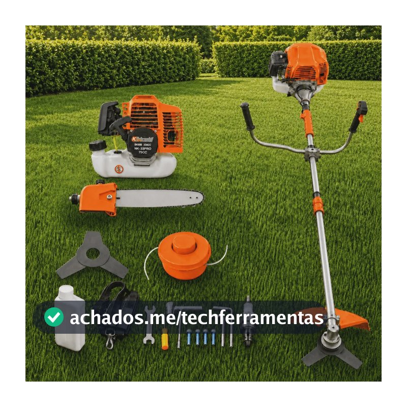 Roçadeira Gasolina Knakasaki 75cc 3,6hp 8 Em 1 Motopoda