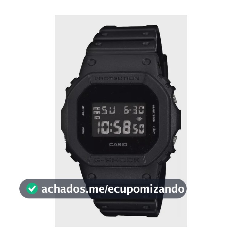 Relógio Casio Masculino G-shock Digital Preto Dw-5600bb-1dr Preto