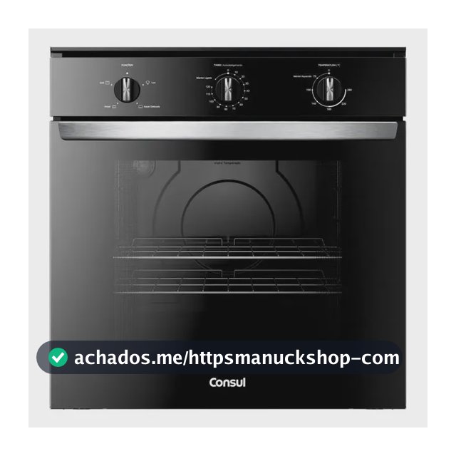 Forno Elã©trico Consul Cob84be Multifuncional 84l Preto 220v Preto