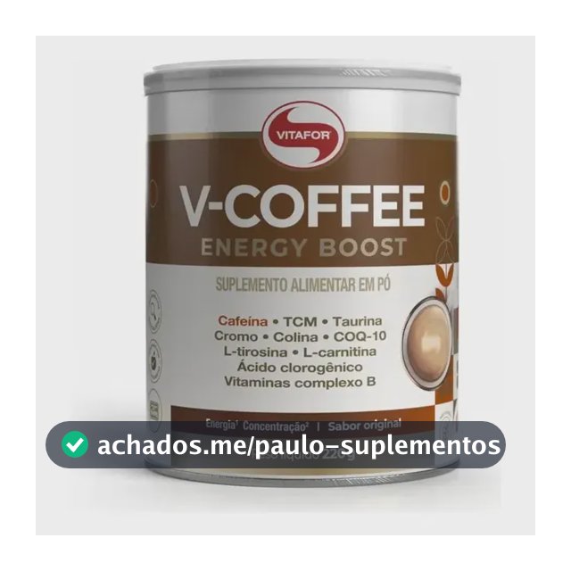 Suplemento V-coffee Energy Boost 220g Vitafor
