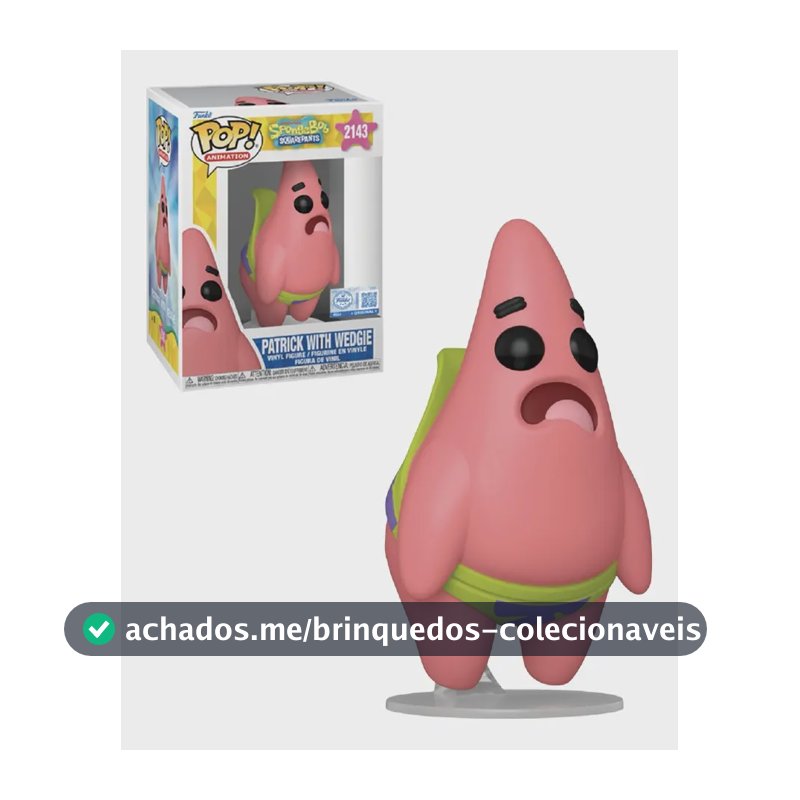Boneco Bob Esponja - Cuecão Do Patrick Funko Pop!