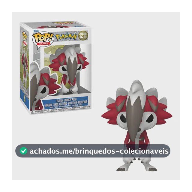 Funko Pop! Games Pokemon Lycanroc (midnight Form) 1211