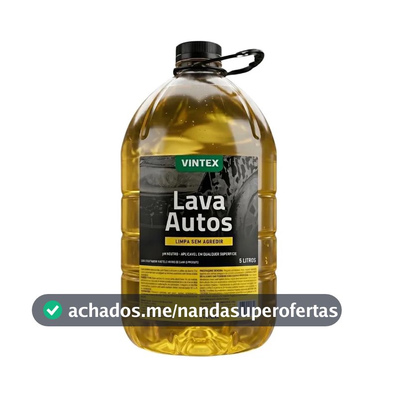Lava Autos Vintex Vonixx 5l Shampoo Automotivo Ph Neutro