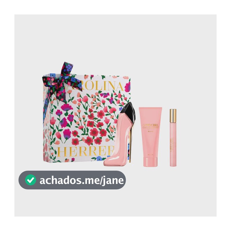 Kit Presente Perfume Feminino Good Girl Blush Carolina Herrera Edp 80ml + Hidratante Corporal + Perfume Miniatura 10ml