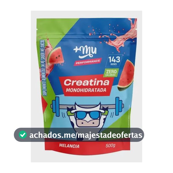 Creatina +Mu em pó sabor Melancia x 500g