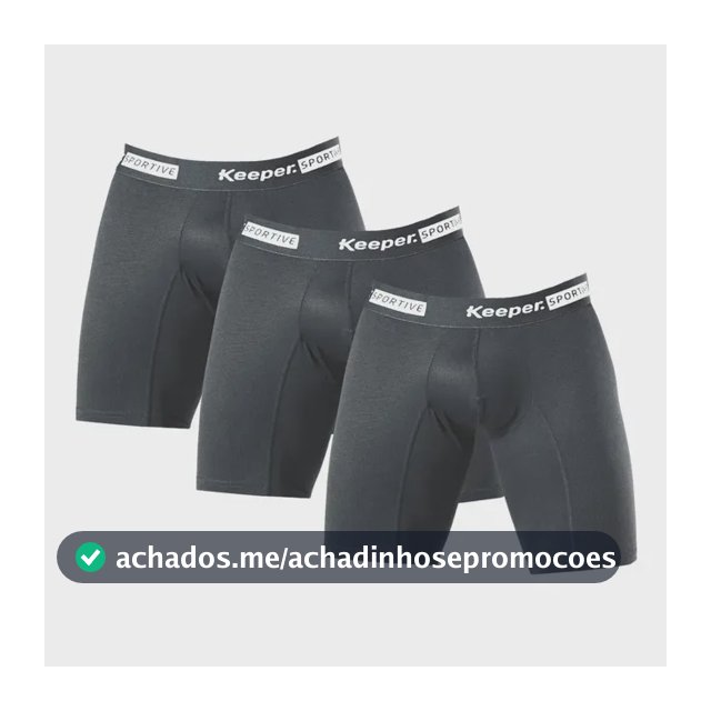 Kit 3 Cuecas Longleg Anti Assadura Masculina Shorts Esportes