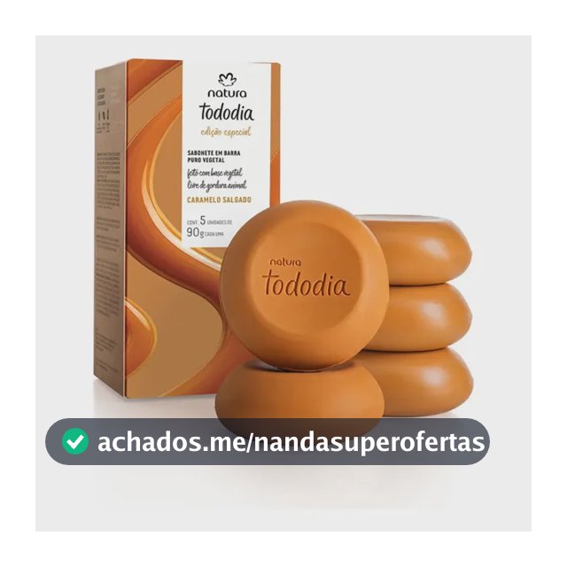 Sabonete Em Barra Tododia Caramelo Salgado 5 Un De 90g
