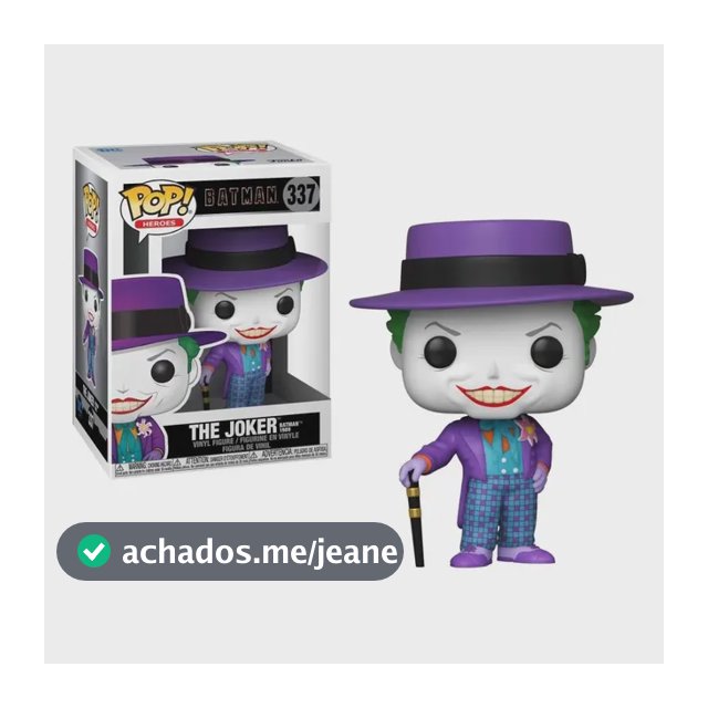 Batman 1989 Boneco Pop Funko Coringa Joker #337