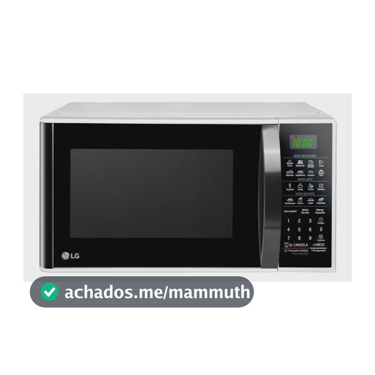 Micro-ondas LG 30L Branco Limpa Fácil - 127V