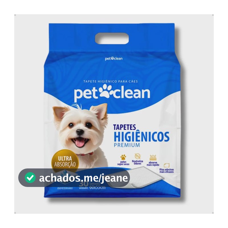 Tapete Higiênico 60x55 30un Ultra Absorção Gel Premium Cães Branco
