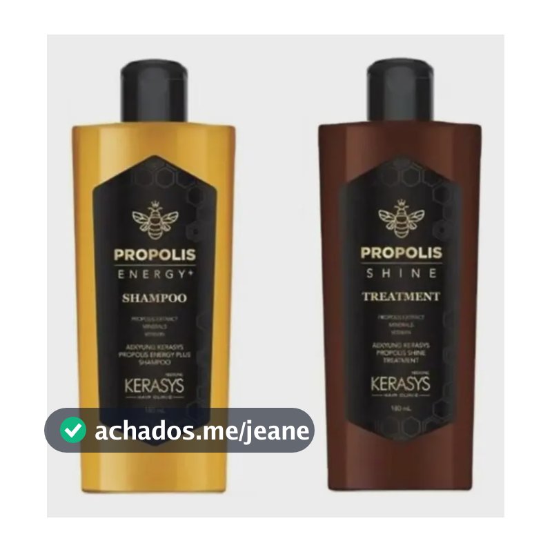 Kerasys-propolis Energy Shine Shampoo 180ml+tratamento 180ml
