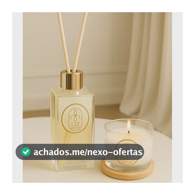 Kit Difusor De Ambiente E Vela Aromática Em Vidro Artesanal