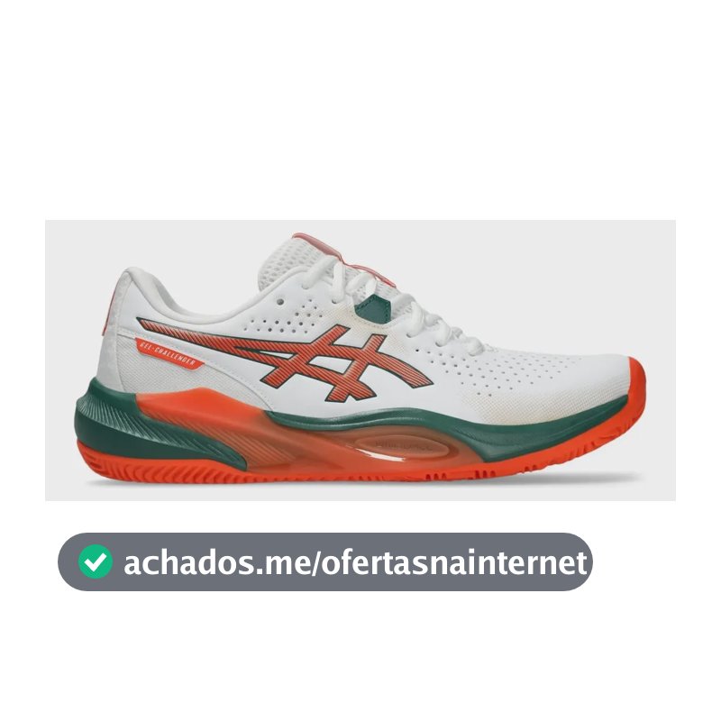 Tênis Asics Gel-challenger 15 Padel Masc White/orange White/orange Lisa 40 Br