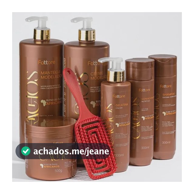 Fattore Kit Óleos Africanos - Cachos Definidos Com Nutrição