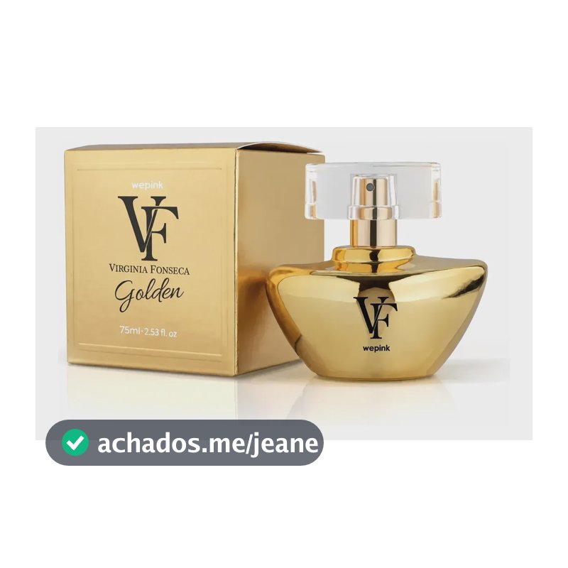 Perfume Feminino Wepink Vf Golden 75ml Original