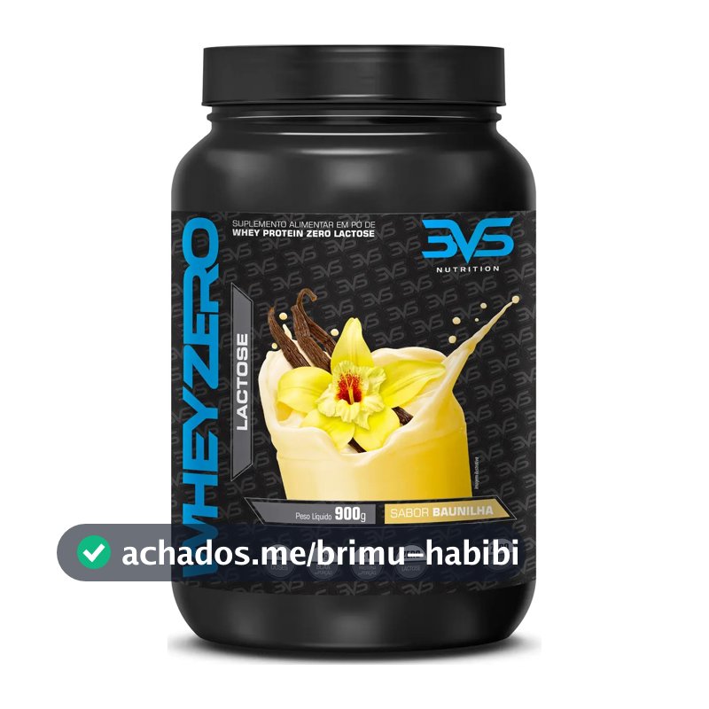 Whey Zero Lactose 900g Sabor: Baunilha - Fórmula Exclusiva com 21g De Proteína Por Dose
