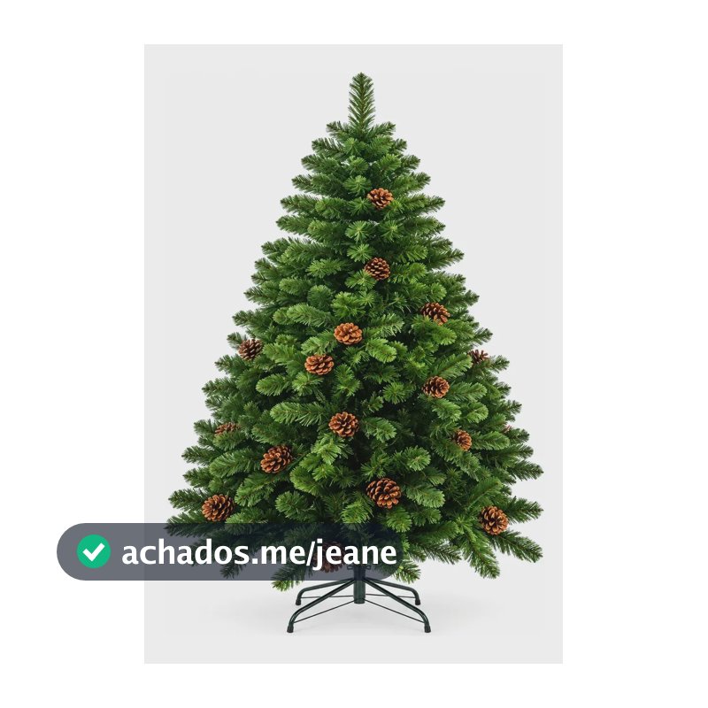 Arvore De Natal 180 Cm Cheia Pinheiro Canadense Pinhas Verde-musgo