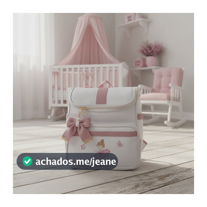 Mini Mochila Maternidade Bailarina Rosê - 01 Peça Rose