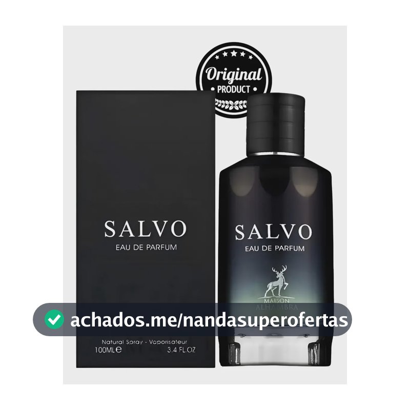 Perfume Masculino Arabe Salvo Eau de Parfum Alhmabra 100ml C/