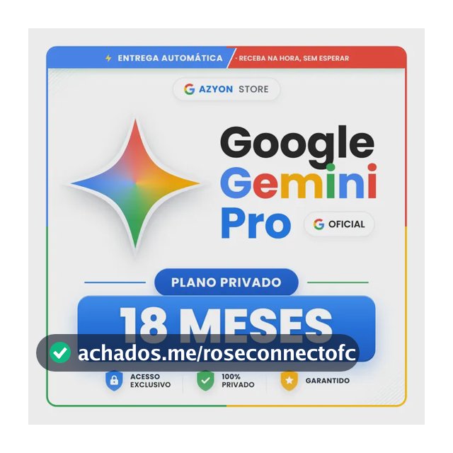 Google Gemini Ai Pro 18 Meses | Via Link De Ativação