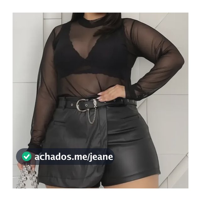 Blusa Tule Manga Longa Transparente Plus Size Drapa Plus