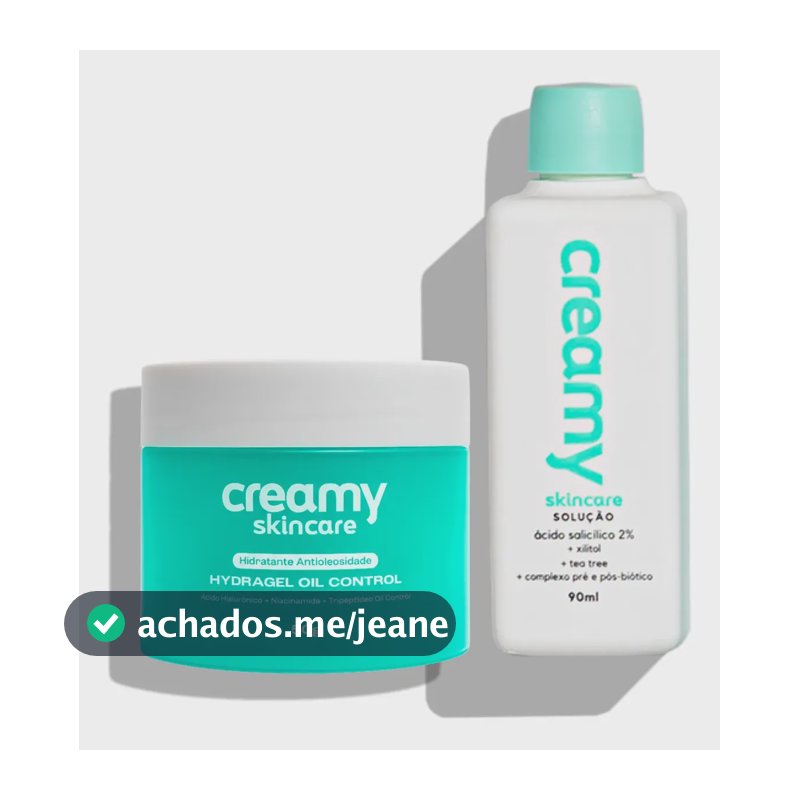 Kit Creamy Hidratante Hydragel E Ácido Salicílico