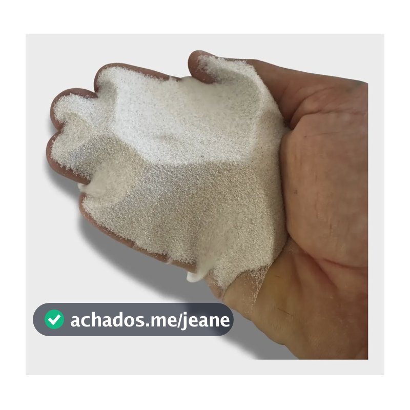5kg Areia Duna Branca Super Fina Lago E Aquario Lavada