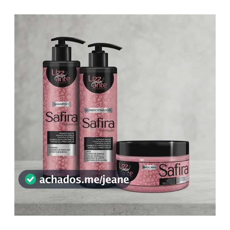 Kit Lizz Ante Hidratação Anti-frizz E Brilho 300ml