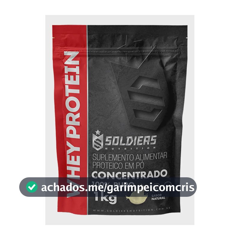 Whey Protein Concentrado 1Kg Sabor Natural 100% Puro Importado On / Optimum - Soldiers Nutrition