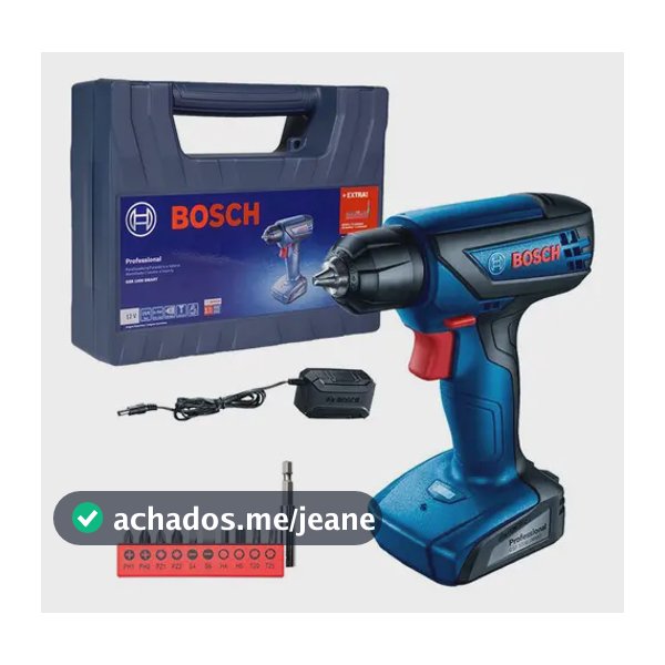 Parafusadeira e furadeira sem fio Bosch GSR 1000 SMART Com Maleta 700rpm Azul